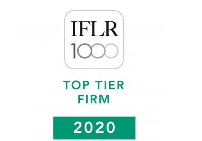 Top Tier rankings IFLR 2020