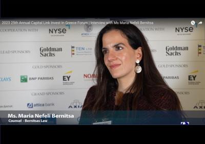 Maria Nefeli Bernitsa at Capital Link Invest In Greece 2023