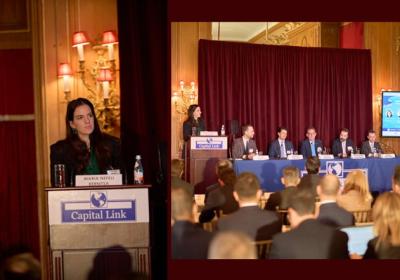 Maria Nefeli Bernitsa at the Capital Link Invest in Greece Forum