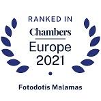 Fotodotis Malamas Chambers Europe Recognition 2021