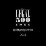 The Legal 500 EMEA 2022 Recommended lawyer
