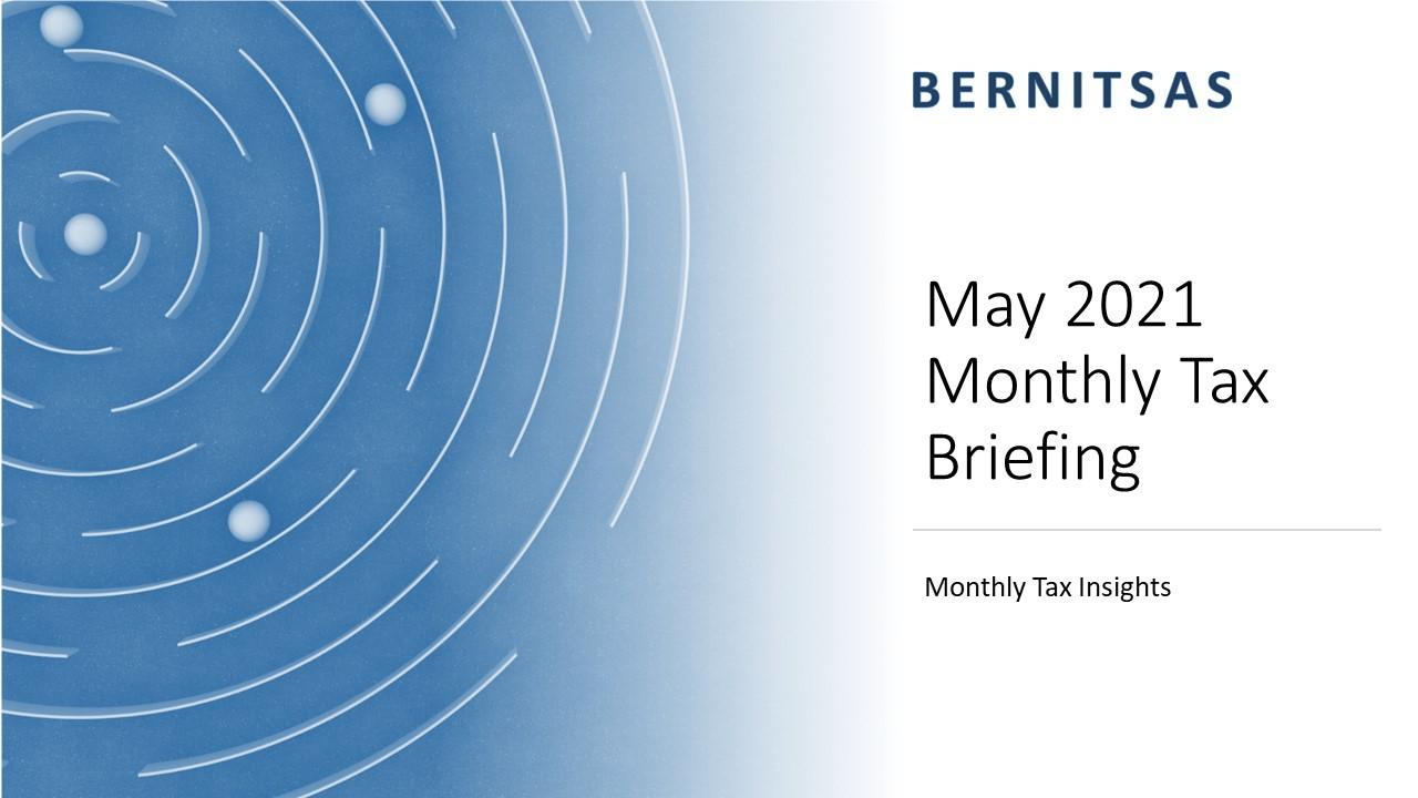 May 2021 Monthly Tax Briefing