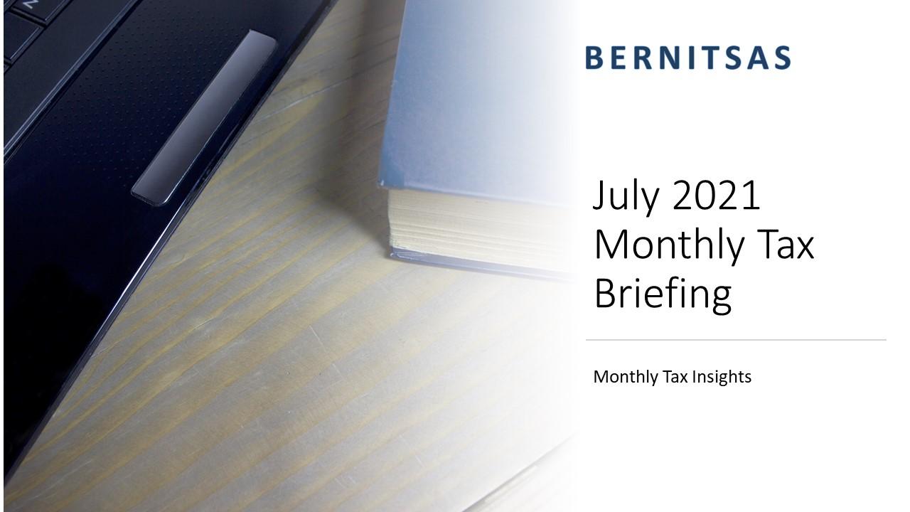 July 2021 Monthly Tax Briefing