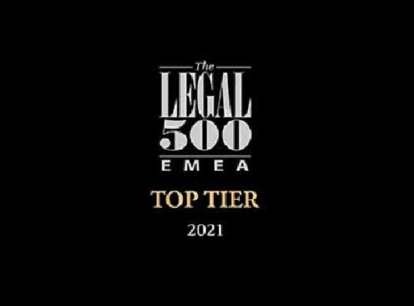 The Legal 500 EMEA 2021 Recognition