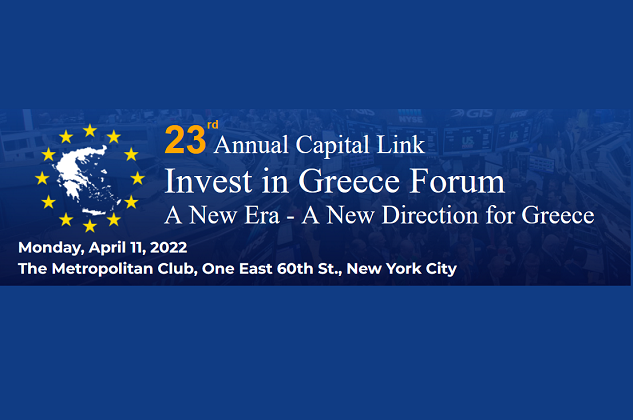 Bernitsas Law sponsors the 23RD Capital Link Invest in Greece