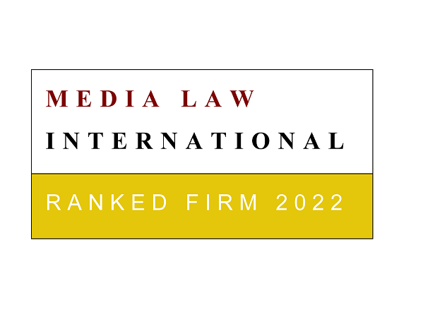 Media Law International Ranked Firm 