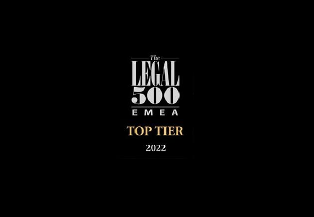 The Legal 500 top tier 2022