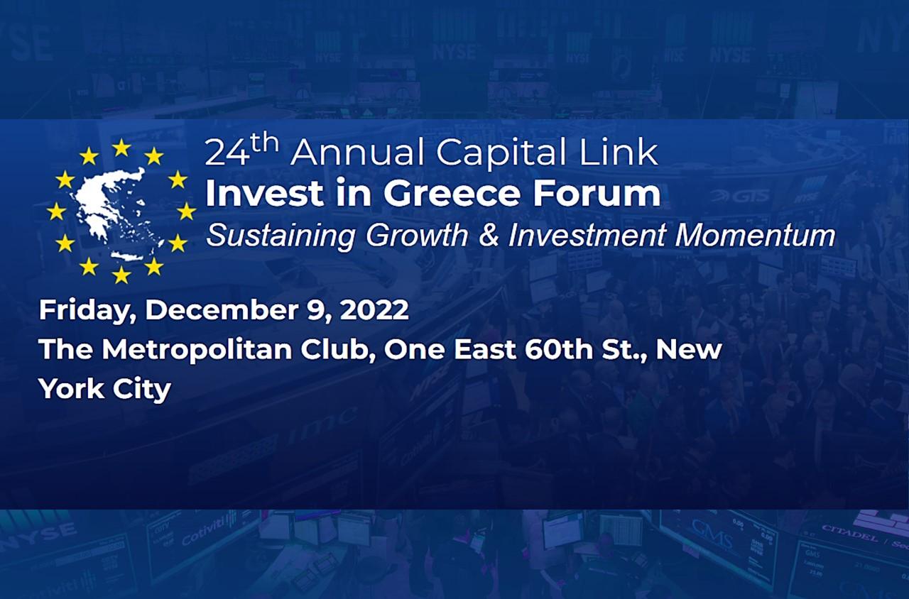 24th Capital Link invest in Greece Forum